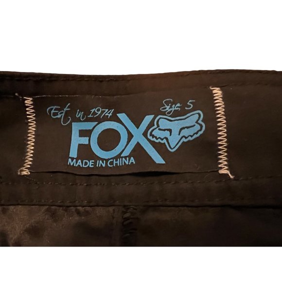 Fox women's black board shorts with colorful star logos size 5 tie front - Picture 5 of 7